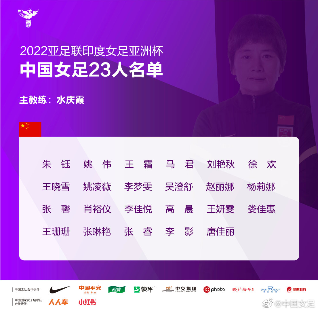 中國女足2022亞洲杯都有誰：王霜領(lǐng)銜、李影、趙麗娜等老將回歸